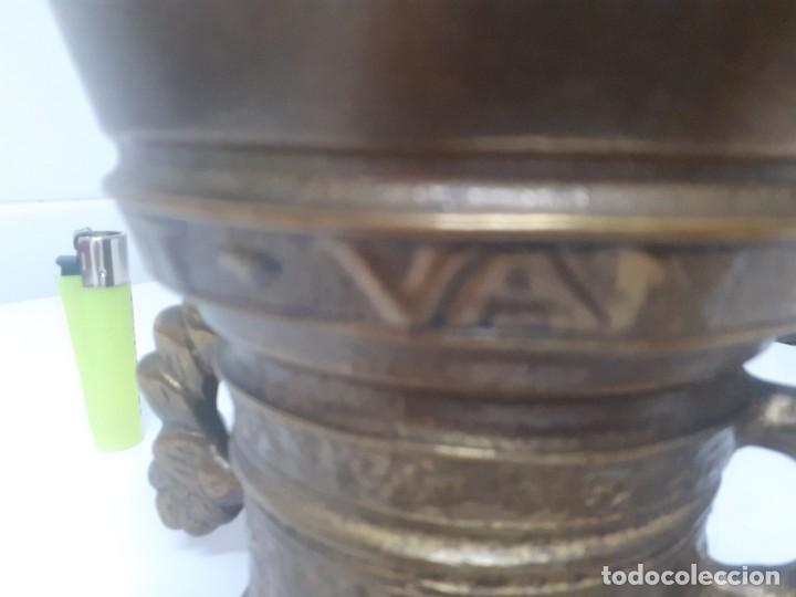 Antig&uuml;edades: Almirez marcado 1607 - Foto 4