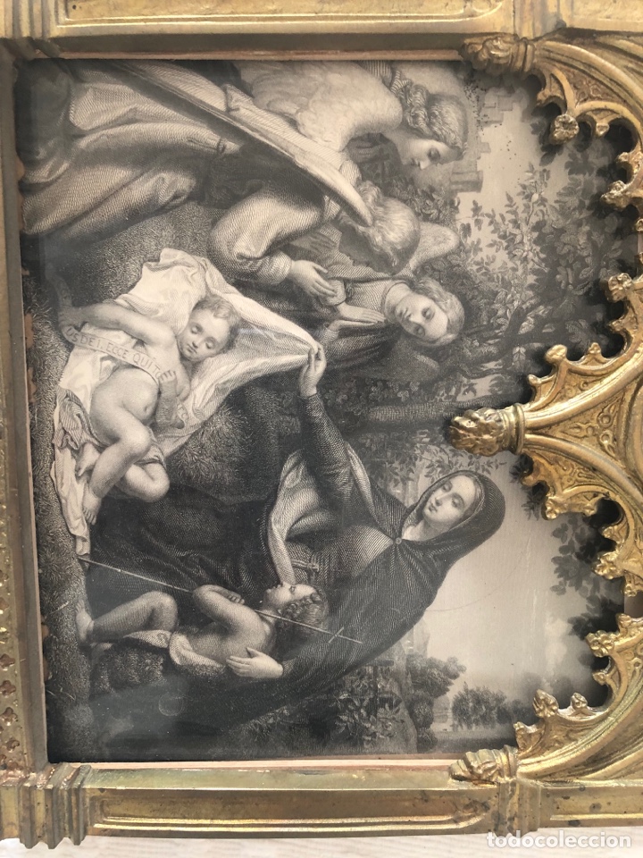 Antig&uuml;edades: Marco en bronce estilo g&oacute;tico - Foto 2