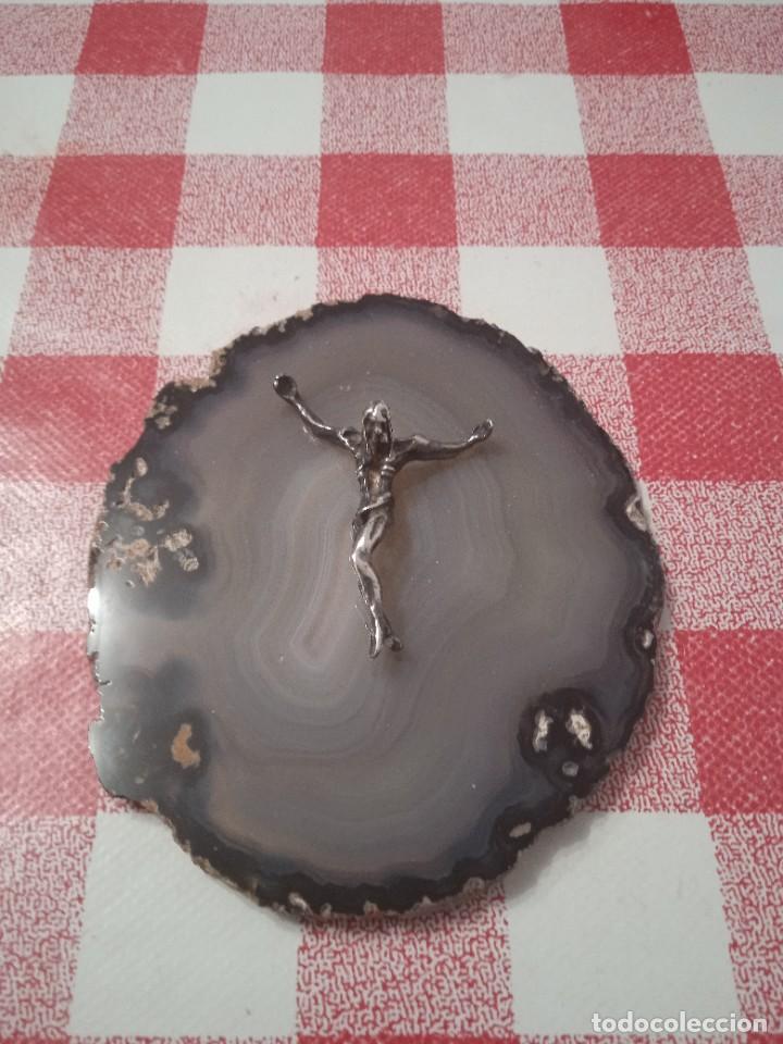 Antig&uuml;edades: Cristo de plata de dali con &aacute;gata - Foto 1