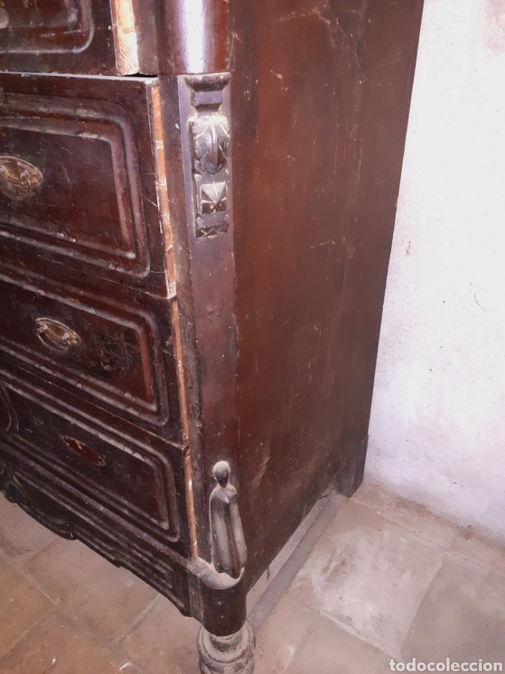 Antig&uuml;edades: Cajonera negra antigua - Foto 3