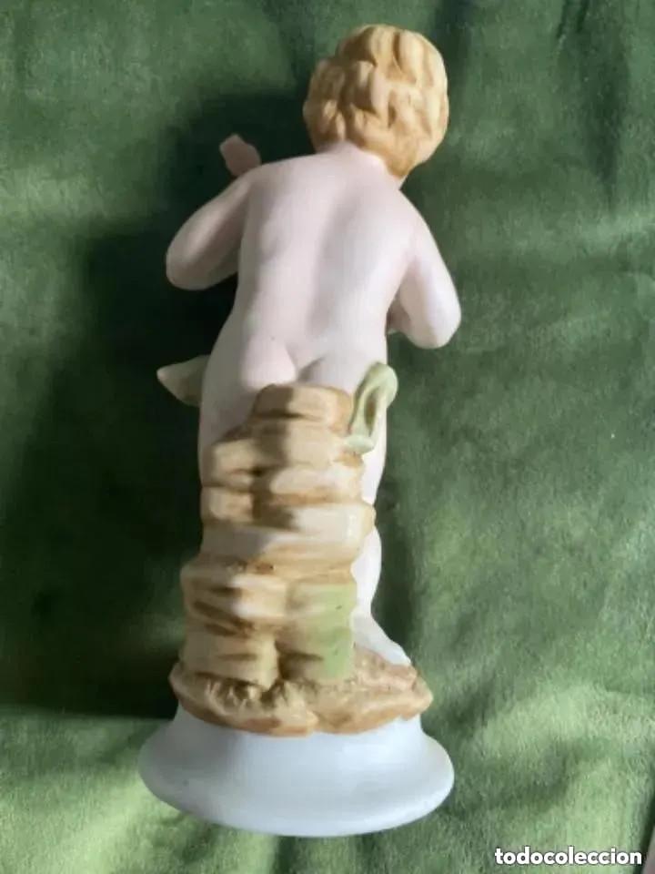 Antig&uuml;edades: FIGURA ANGELITO TOCANDO EL LAUD - Foto 6