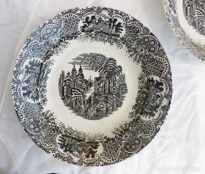 Antig&uuml;edades: 2 platos Pickman 1892-1899 - Foto 2
