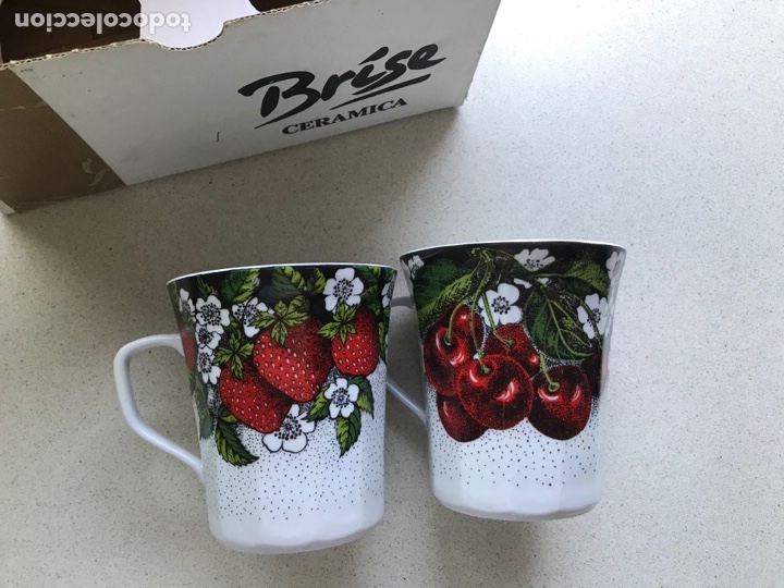 Antig&uuml;edades: Juego2 tazas cer&aacute;micas brise!!! - Foto 2