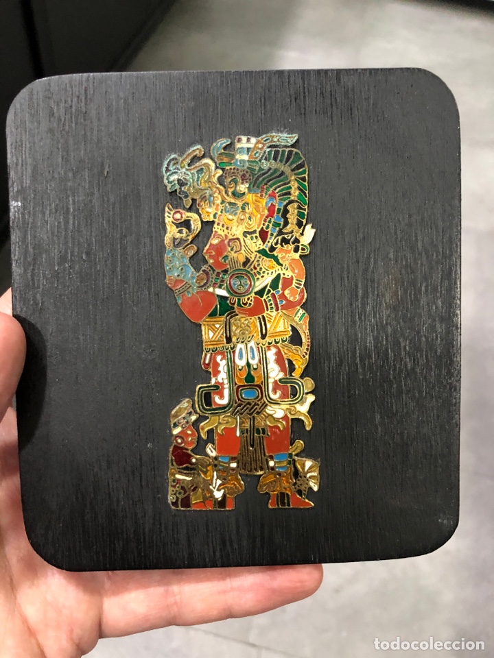 Antig&uuml;edades: Tablilla con esmalte, Sarcedote Maya (L41) - Foto 1