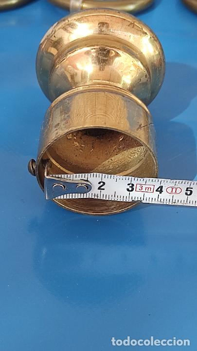 Antig&uuml;edades: LOTE DE CORTINERO EN BRONCE Y LATON - Foto 12