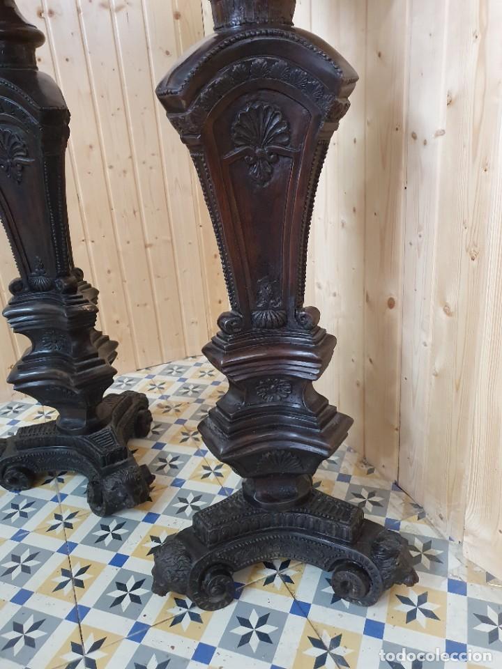 Antig&uuml;edades: PAREJA DE MACETEROS DE BRONCE AL ESTILO FRANCES S.XIX - Foto 5