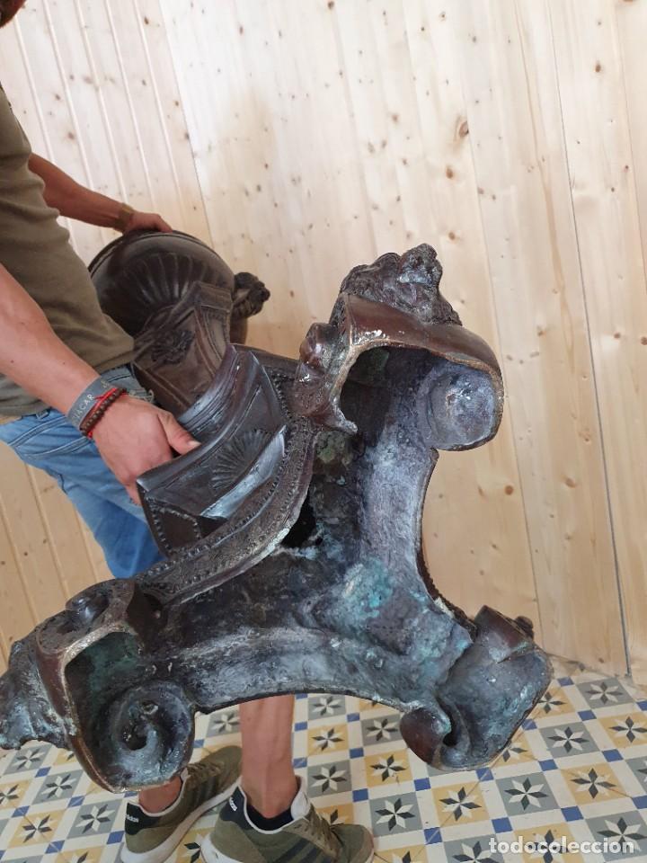 Antig&uuml;edades: PAREJA DE MACETEROS DE BRONCE AL ESTILO FRANCES S.XIX - Foto 13