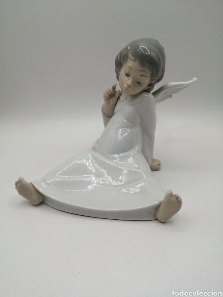 Antig&uuml;edades: Querub&iacute;n porcelana Lladro - Foto 2