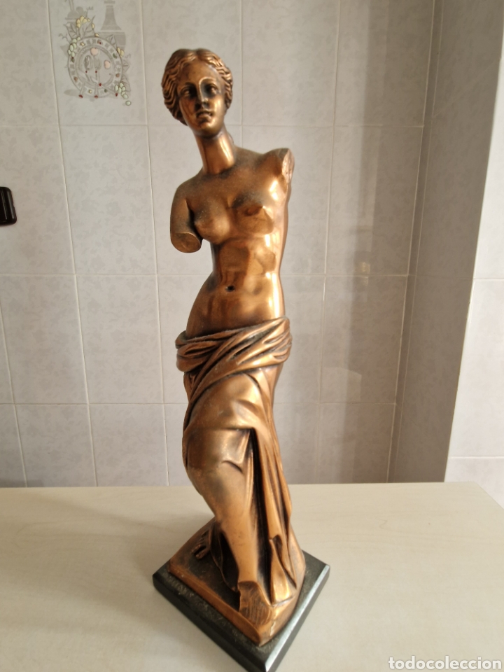Antig&uuml;edades: LA DIOSA DEL NILO EN BRONCE PATINADO - Foto 2