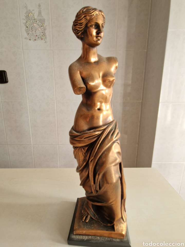 Antig&uuml;edades: LA DIOSA DEL NILO EN BRONCE PATINADO - Foto 5
