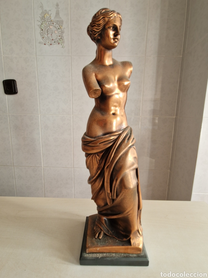 Antig&uuml;edades: LA DIOSA DEL NILO EN BRONCE PATINADO - Foto 8