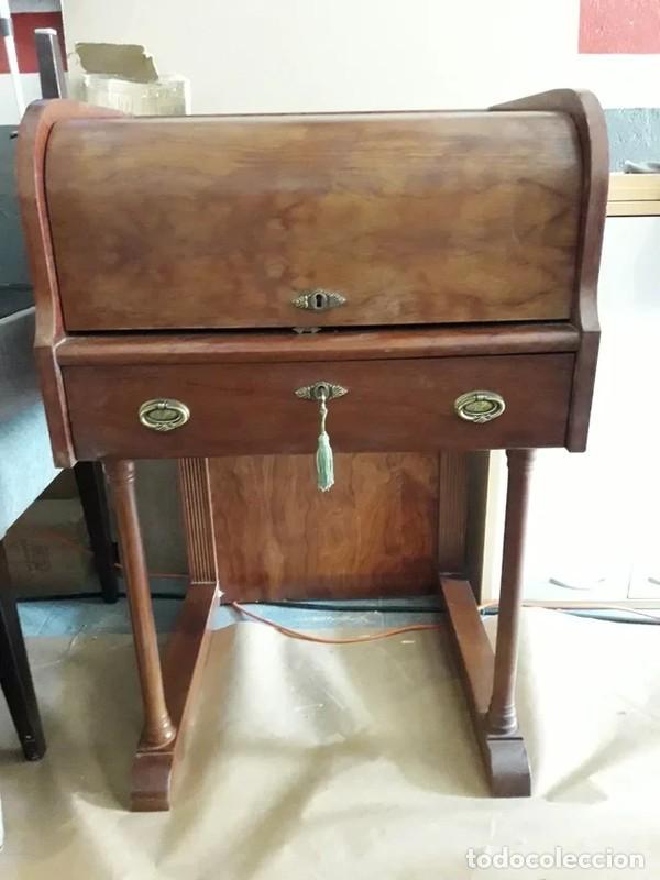 Antig&uuml;edades: Mueble cubertero madera maciza - Foto 2