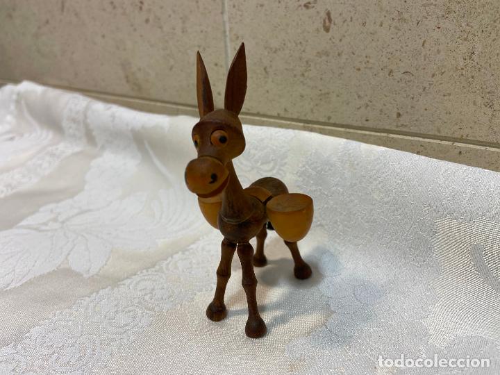 Antig&uuml;edades: 70.- Burrito burro de madera - Foto 1