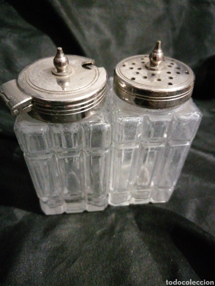 Oggetti Antichi: ANTIGUO JUEGO SALERO Y PIMIENTERO