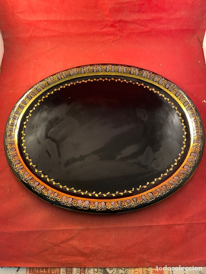 Antig&uuml;edades: Bandeja met&aacute;lica - Foto 1