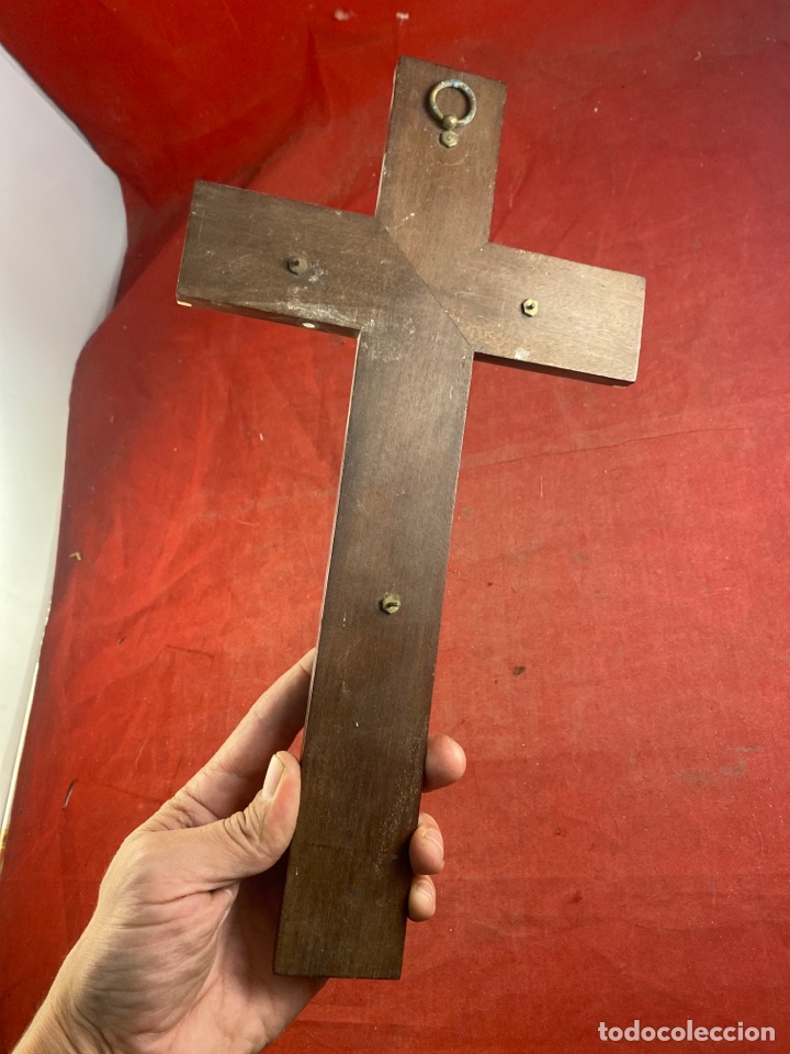 Antig&uuml;edades: CRUZ DE MADERA NOBLE - Foto 2