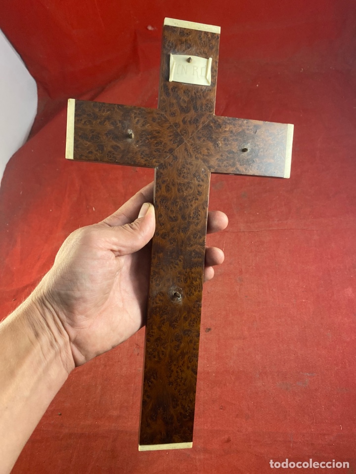 Antig&uuml;edades: CRUZ DE MADERA NOBLE - Foto 3