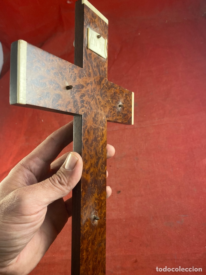 Antig&uuml;edades: CRUZ DE MADERA NOBLE - Foto 4