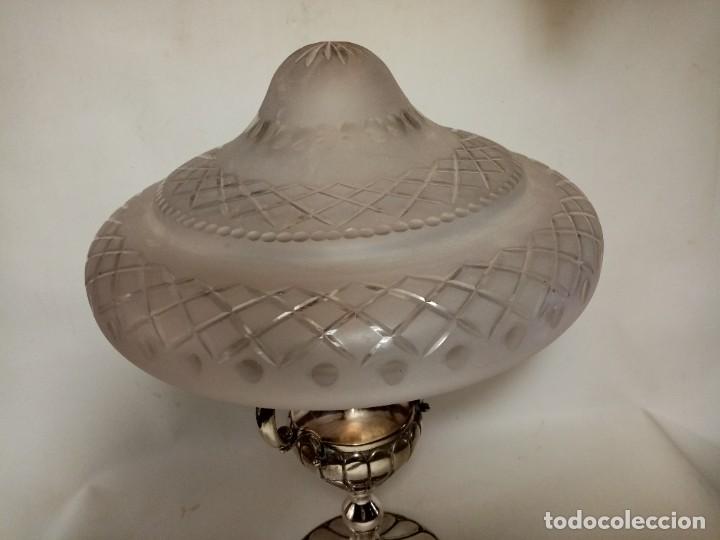 Antig&uuml;edades: lampara de mesa- - Foto 4