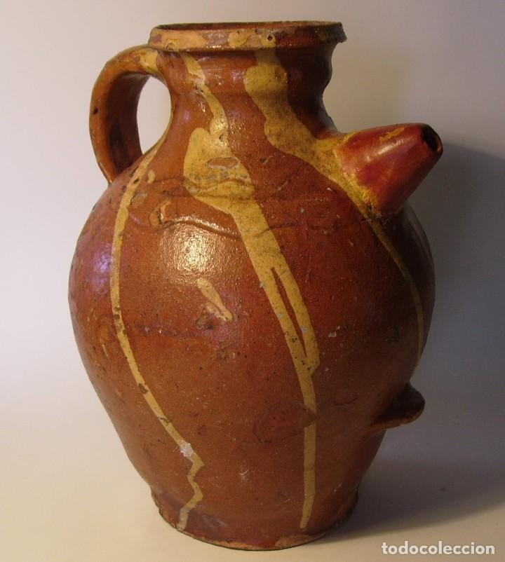 Antig&uuml;edades: ROTUNDO C&Aacute;NTARO CER&Aacute;MICA XIX - Foto 1