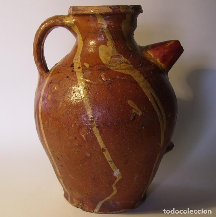 Antig&uuml;edades: ROTUNDO C&Aacute;NTARO CER&Aacute;MICA XIX - Foto 2