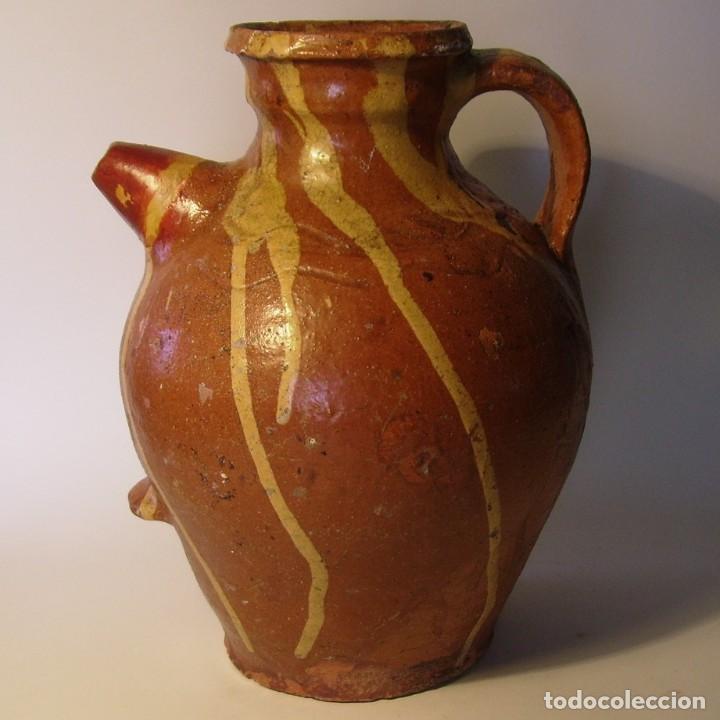 Antig&uuml;edades: ROTUNDO C&Aacute;NTARO CER&Aacute;MICA XIX - Foto 3