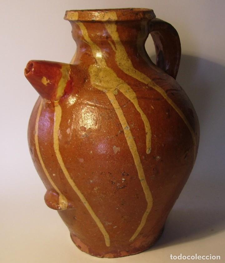 Antig&uuml;edades: ROTUNDO C&Aacute;NTARO CER&Aacute;MICA XIX - Foto 4