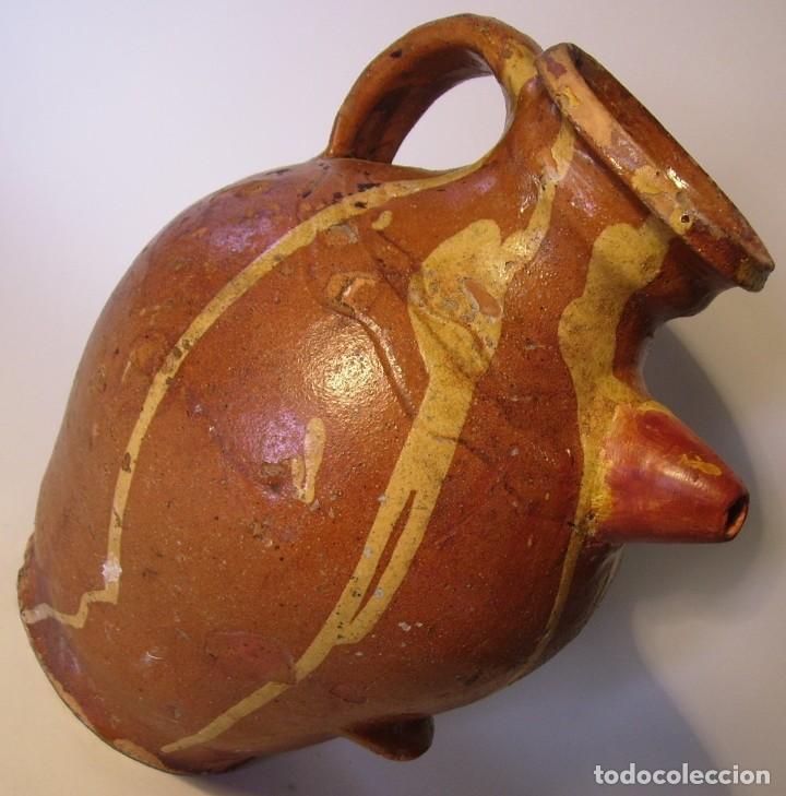 Antig&uuml;edades: ROTUNDO C&Aacute;NTARO CER&Aacute;MICA XIX - Foto 8