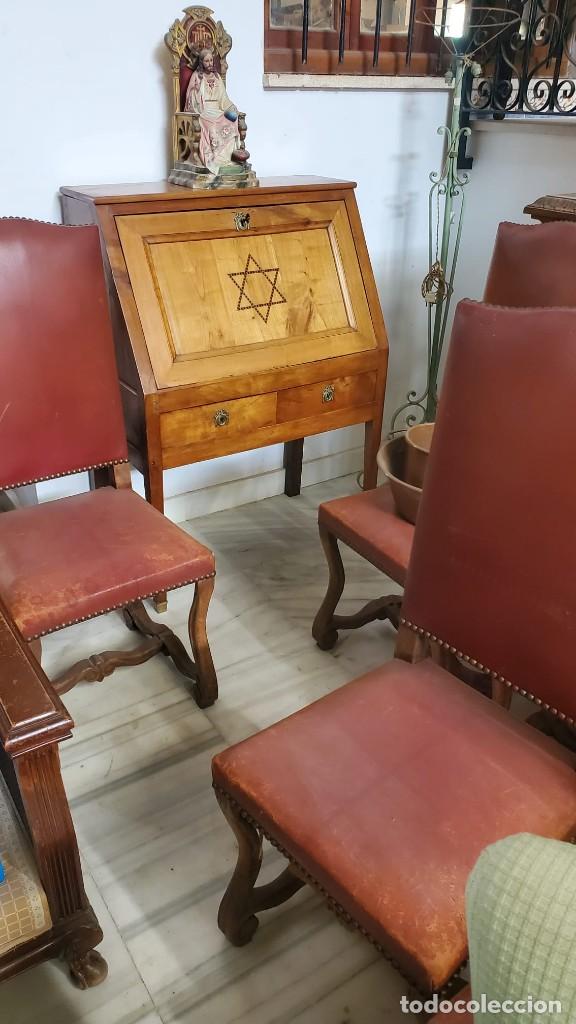 Antig&uuml;edades: Secreter franc&eacute;s de Nogal - Foto 2