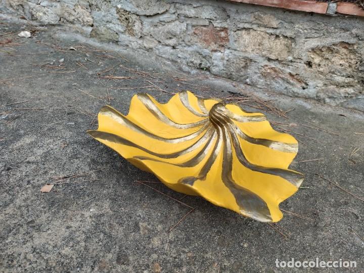 Antig&uuml;edades: Fuente de madera talla centro de mesa - Foto 3