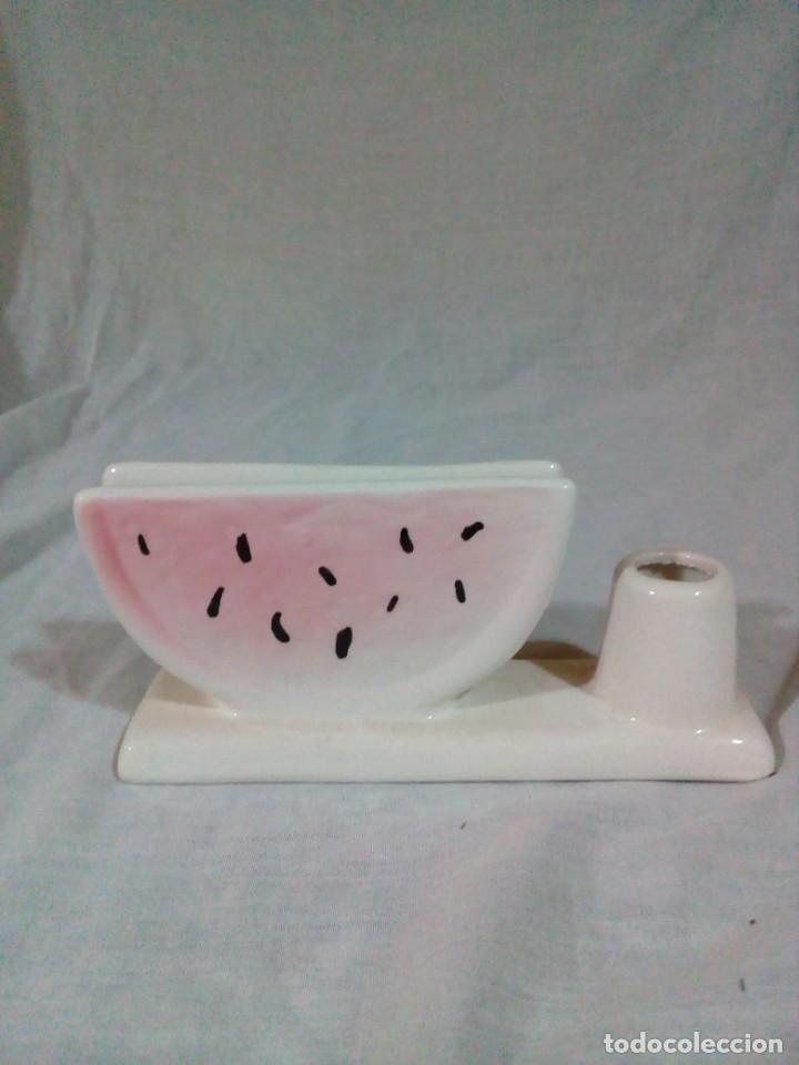 Antig&uuml;edades: servilletero de porcelana - Foto 3
