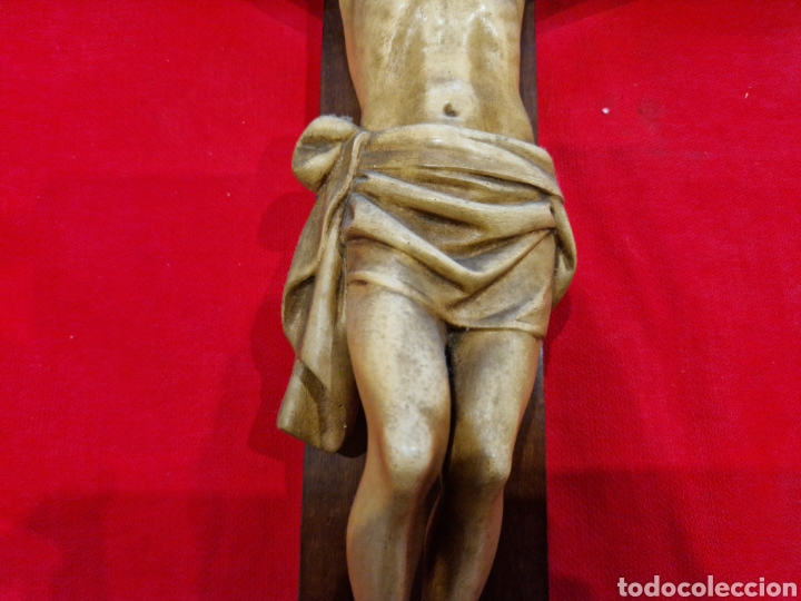 Antig&uuml;edades: CRISTO ANTIGUO EN MADERA Y ESTUCO - Foto 5