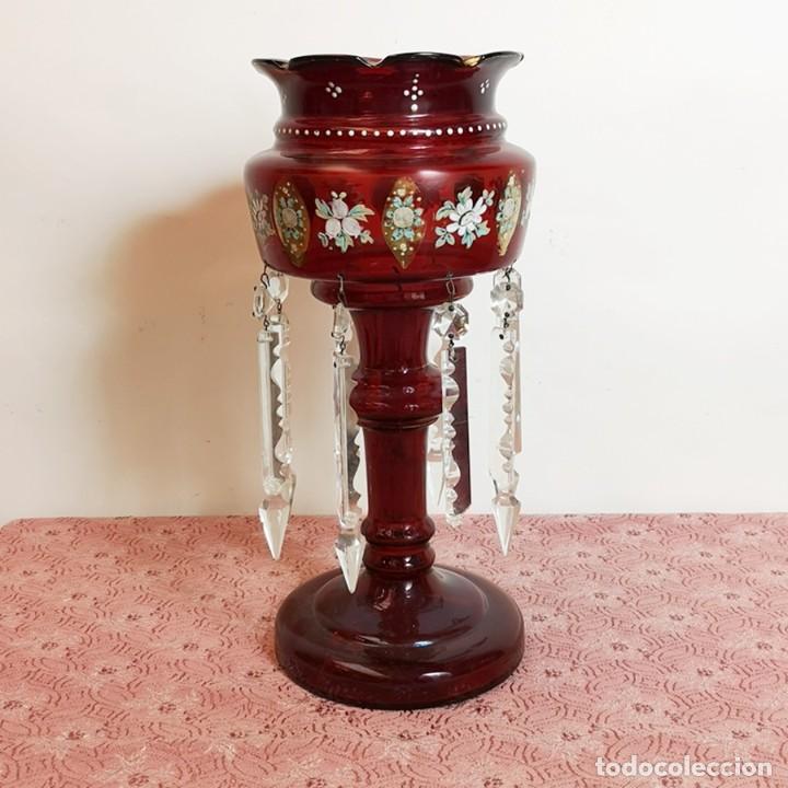 Antig&uuml;edades: Entubado Victoriano Ruby Glass - Foto 1