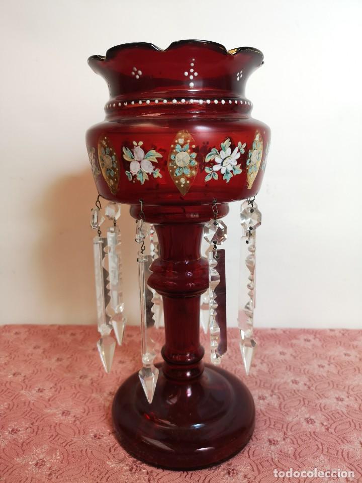 Antig&uuml;edades: Entubado Victoriano Ruby Glass - Foto 2