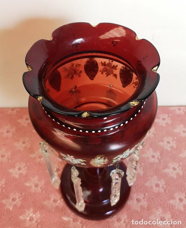 Antig&uuml;edades: Entubado Victoriano Ruby Glass - Foto 3