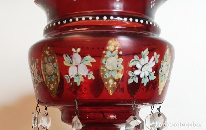 Antig&uuml;edades: Entubado Victoriano Ruby Glass - Foto 5