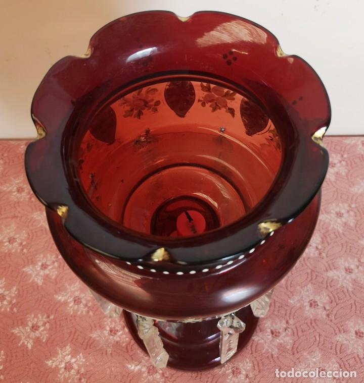 Antig&uuml;edades: Entubado Victoriano Ruby Glass - Foto 6