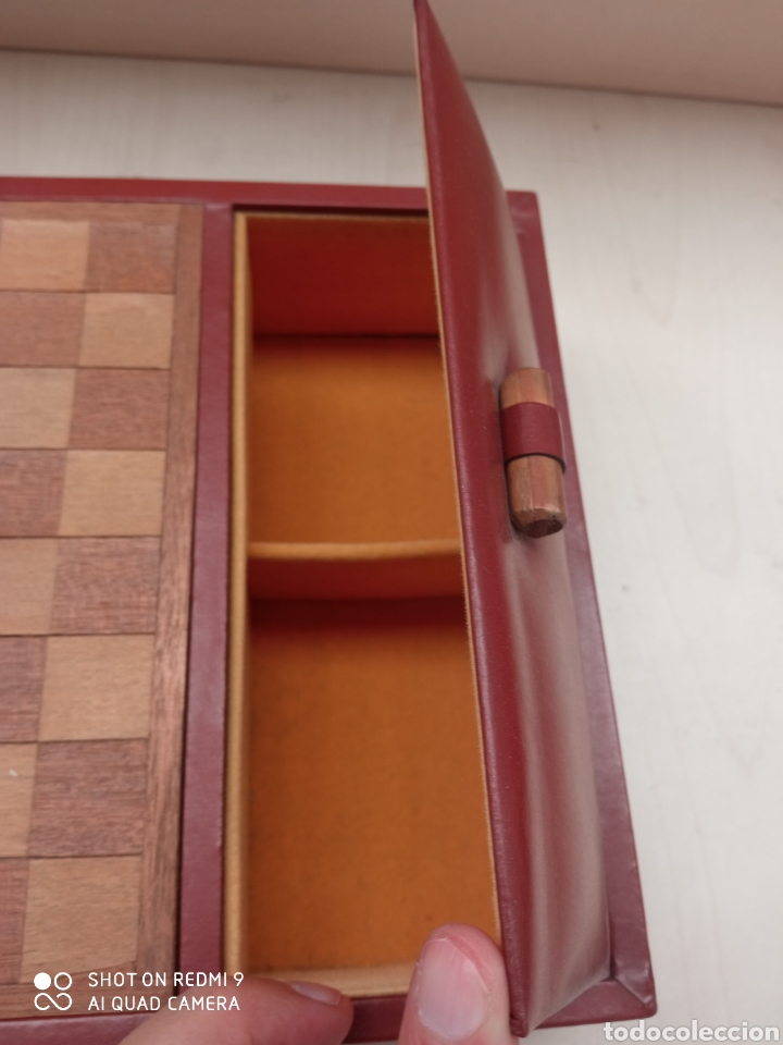 Antig&uuml;edades: Estuche antiguo ajedrez/damas - Foto 2