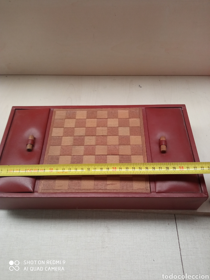 Antig&uuml;edades: Estuche antiguo ajedrez/damas - Foto 6