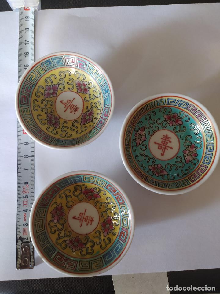 Antig&uuml;edades: 3 CUENCOS PEQUE&Ntilde;OS CHINOS - Foto 1