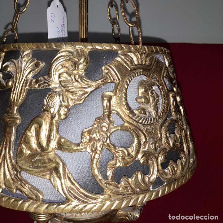 Antig&uuml;edades: L&aacute;mpara de sobremesa en bronce - Foto 3