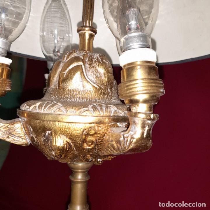 Antig&uuml;edades: L&aacute;mpara de sobremesa en bronce - Foto 4