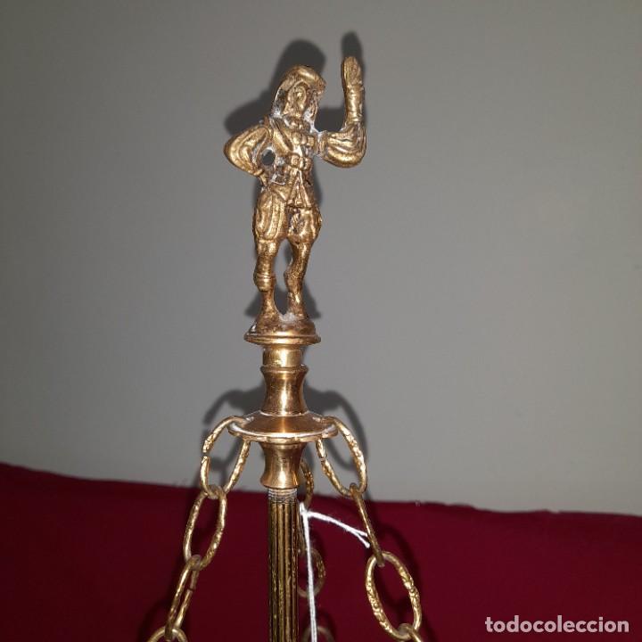 Antig&uuml;edades: L&aacute;mpara de sobremesa en bronce - Foto 5