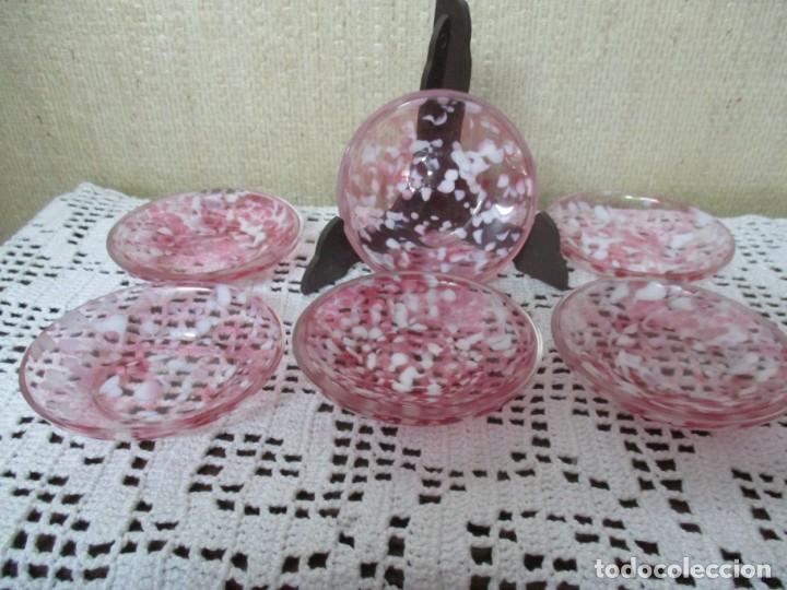 Antig&uuml;edades: plato cristal 6 platitos - Foto 2