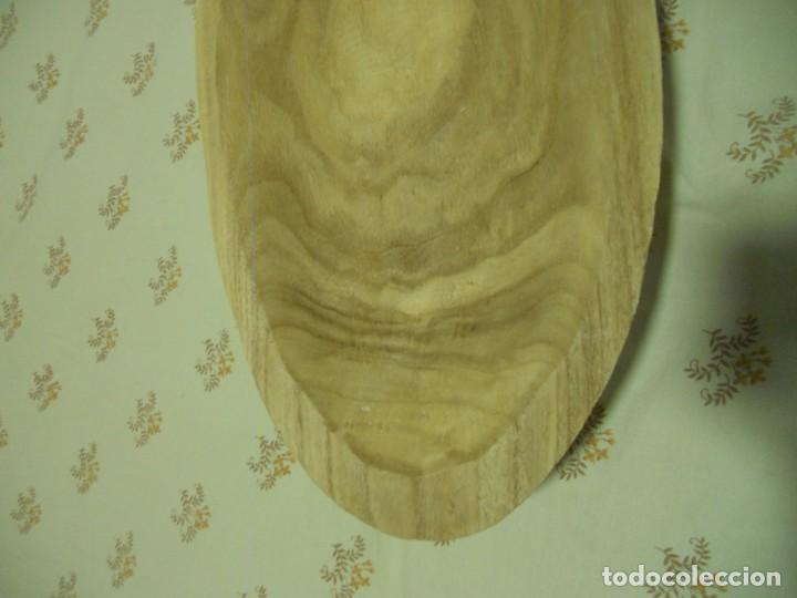 Antig&uuml;edades: CENTRO DE MESA DE MADERA SIN PULIR ECHO A MANO - Foto 8