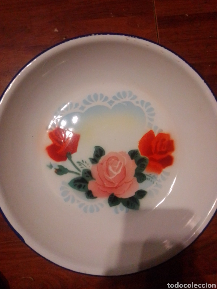 Antig&uuml;edades: Plato esmaltado chino 24 cms - Foto 1