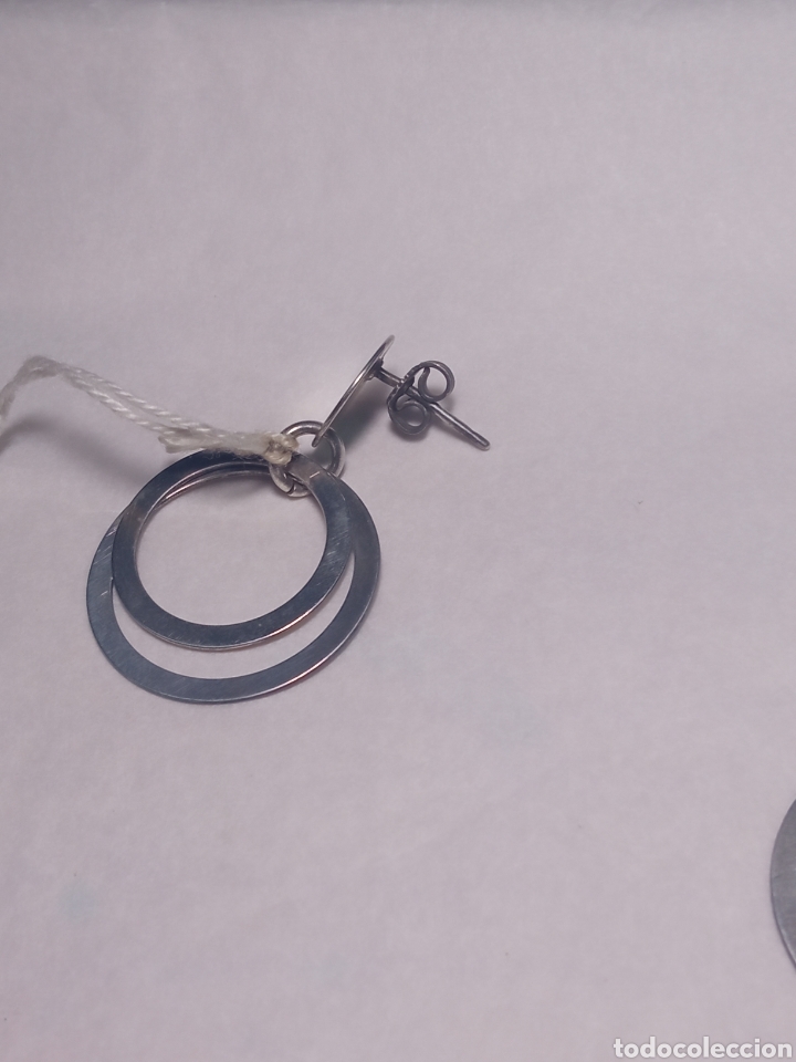 Antig&uuml;edades: Pendientes plata + - Foto 3