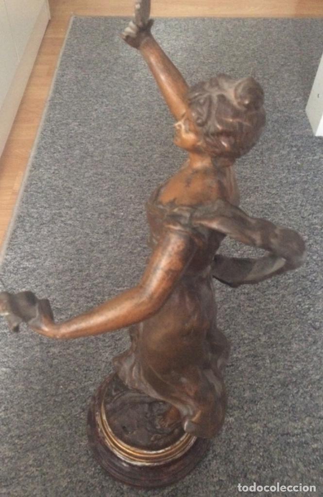 Antig&uuml;edades: Figura calamina modernista - Foto 3