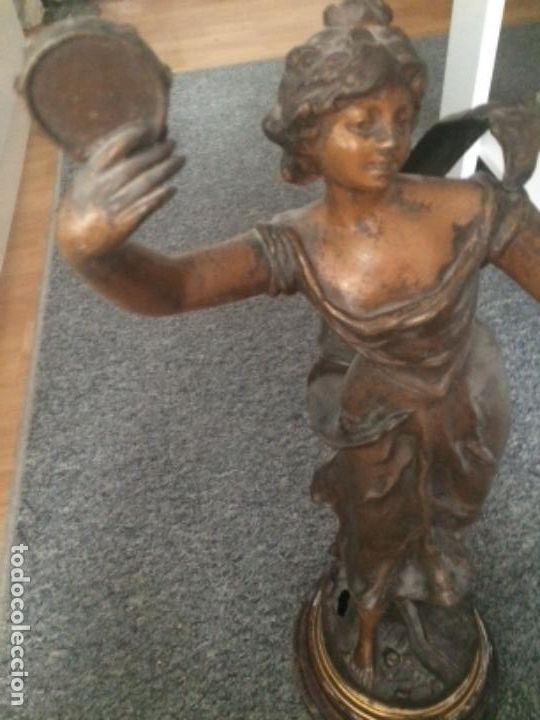 Antig&uuml;edades: Figura calamina modernista - Foto 7