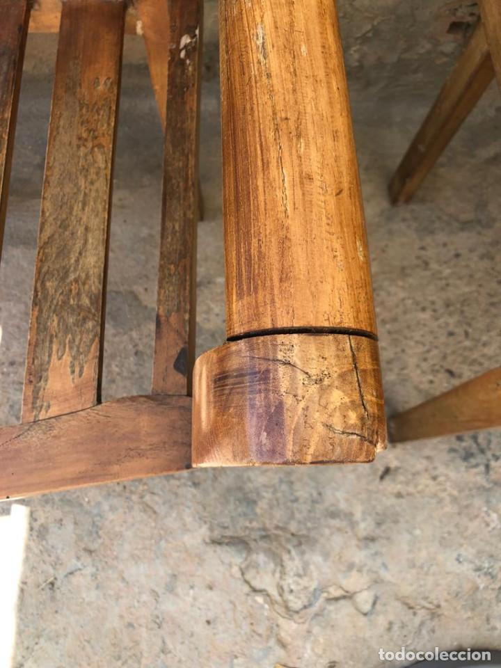 Antig&uuml;edades: SILLAS DE MADERA MACIZA. - Foto 5